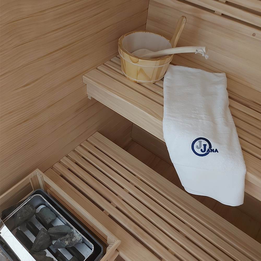 The interior of the Finnish sauna JF122.