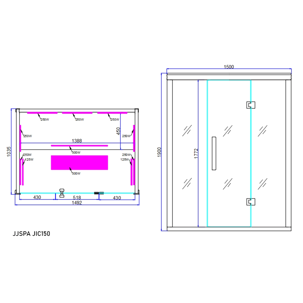 Sauna plan JIC150.