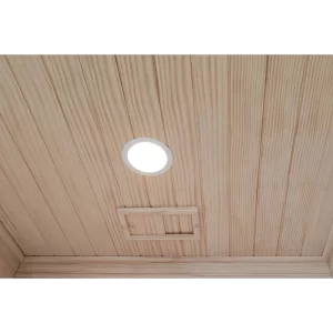 The light in the JFO Finnish sauna.