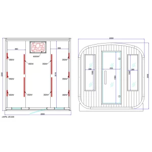 Sauna plan JZC220.